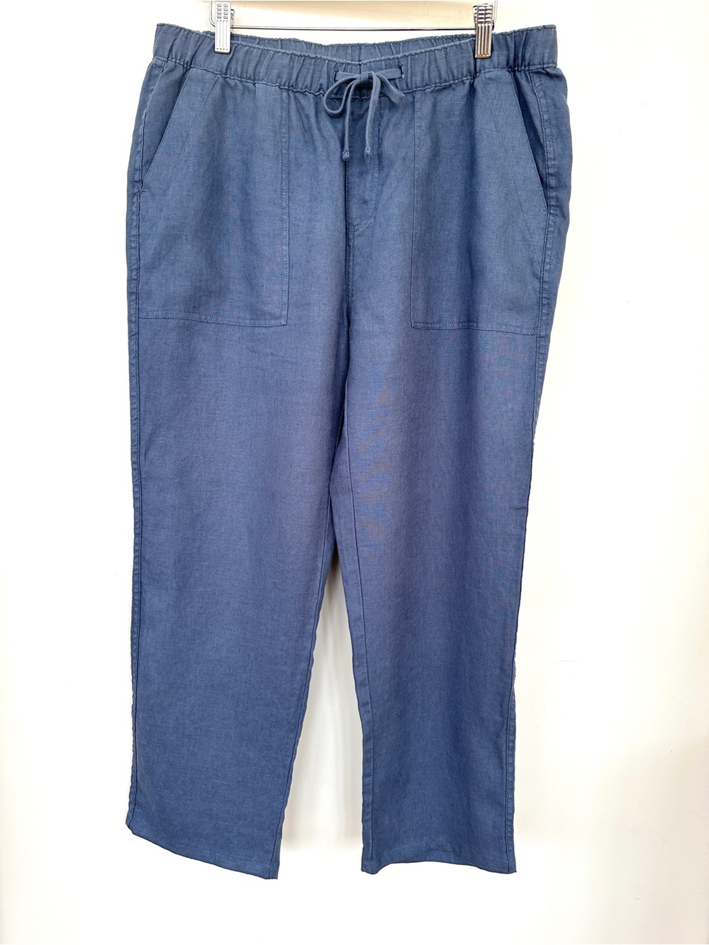 Southern Tide Casual Pants with Elasticized Waistband, High-rise, Loose, 💯 Linen
